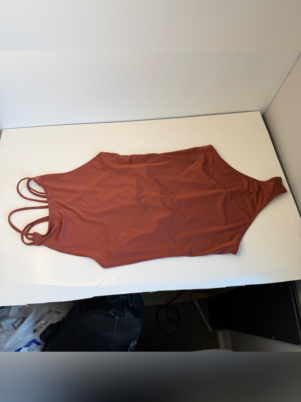 Express Strappy Brown Body Suit NWT Size XS